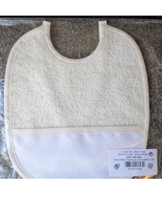Baby's Bib - Beige Towel