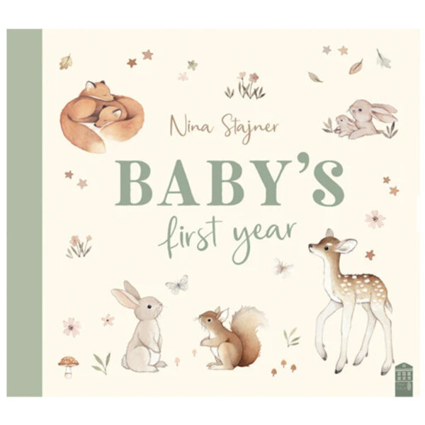 Baby's First Year Hardcover Baby Book by Nina Stajner
