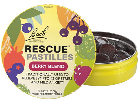 Bach Original Flower Remedies Rescue Pastilles Berry Blend 50g