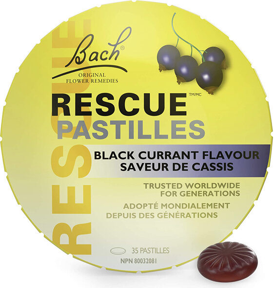 Bach Rescue Pastilles Rescue Remedy Lollies Blackcurrant flavour 50g