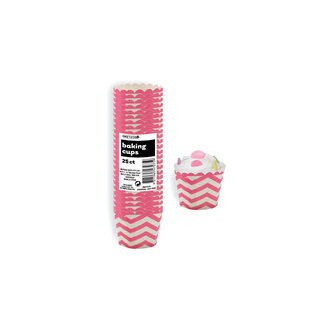 baking cups - 25 pack pink