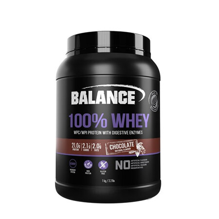 Balance 100% Whey Protein 1kg - Chocolate