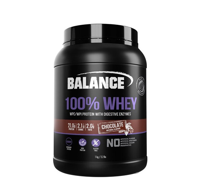 Balance 100% Whey Protein 1kg - Chocolate