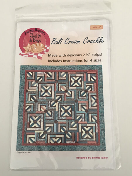 Bali Cream Crackle Quilt Pattern from Among Brenda's Quilts & Bags