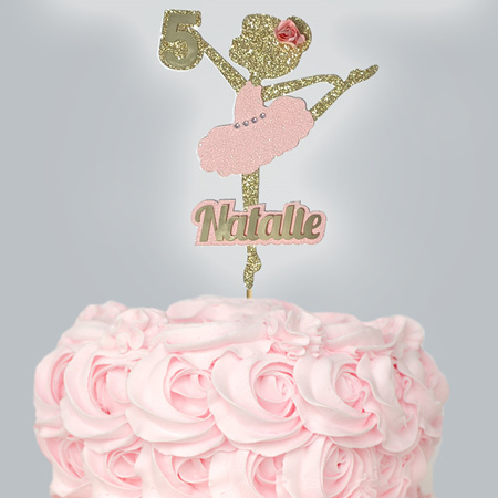 Ballerina Cake Topper Personalised