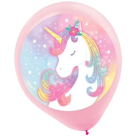 Balloons - latex 5 pack unicorn