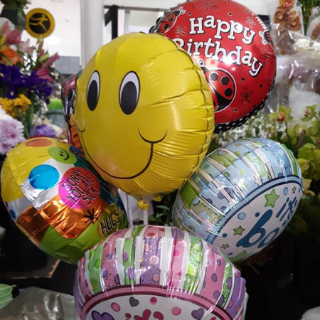 Balloons/Teddys with your flower gift.
