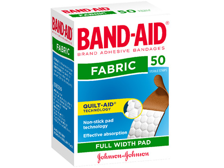 BANDAID Fabric Plasters 50s