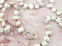 baroque pearl necklace handmade knotted rose floral silk lilygriffin jewelry
