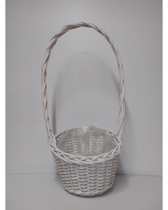#basket#empty#handle#cane#large#cream#white#dippedfront