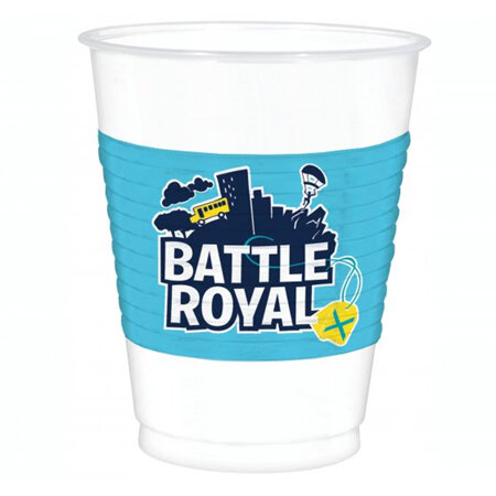 Battle Royal plastic cups x 8
