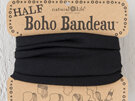 bbw155 boho bandeau half black hair headband buff