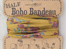 bbw174 boho bandeau hair headband mustard gold plum bloom