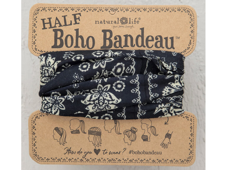 bbw211 boho bandeau half headband hair natural life