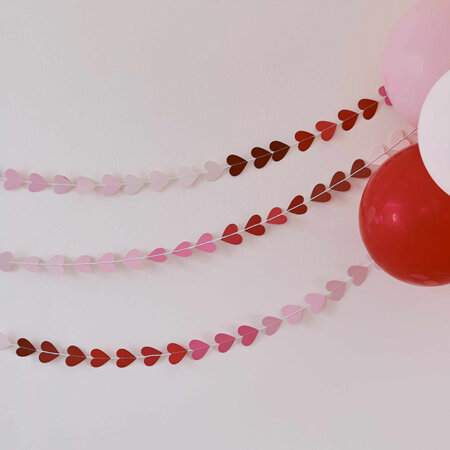 Be Mine ombre heart garland