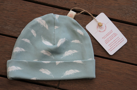 Beanie in 'Plumage', colour 'Mineral'  certified Organic Cotton, 1-5 years
