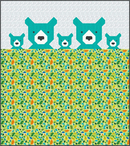 Bears, Foxes and Bunnies in Bed Quilt Pattern from Sew Fresh Quilts