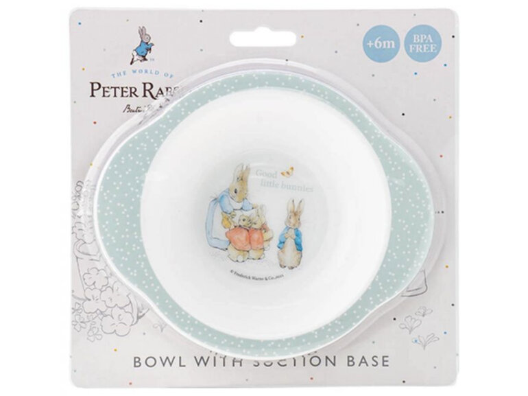 Beatrix Potter Bowl with Suction Base peter rabbit baby feeding