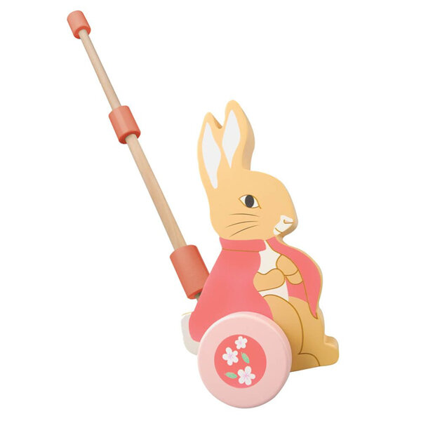 Beatrix Potter Flopsy Rabbit Wooden Push Along Toy