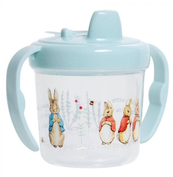 Beatrix Potter Peter Rabbit Transparent Training Mug Cup with 2 handles 250ml