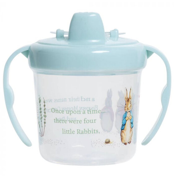 Beatrix Potter Peter Rabbit Transparent Training Mug Cup with 2 handles 250ml