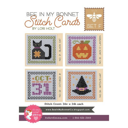 Bee in My Bonnet Stitch Cards Set F by Lori Holt