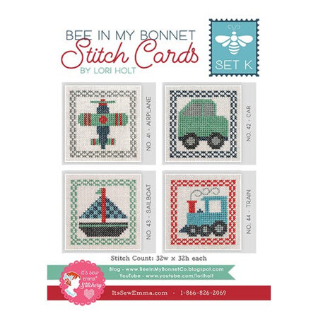 Bee in My Bonnet Stitch Cards Set K by Lori Holt