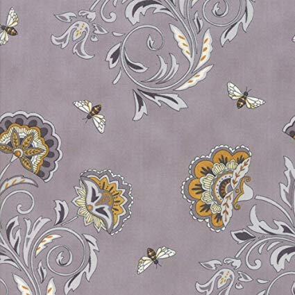 Bee Joyful Bees and Blooms Grey 1987113