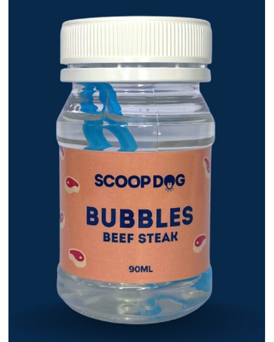 Beef scented bubble mix for dogs