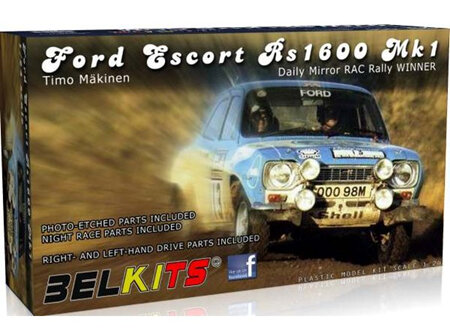Belkits 1/24 Ford Escort RS1600 MKI Timo Makinen (BEL006)