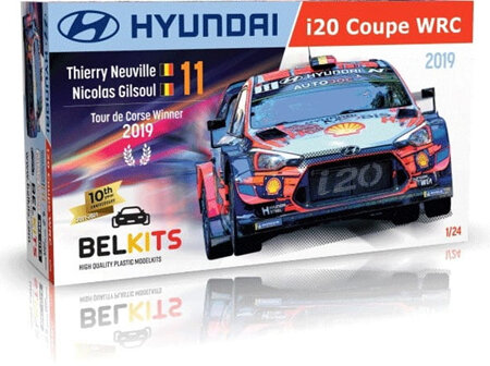 Belkits 1/24 Hyundai i20 Coupe WRC Tour de Corse 2019 Winner (BEL014)