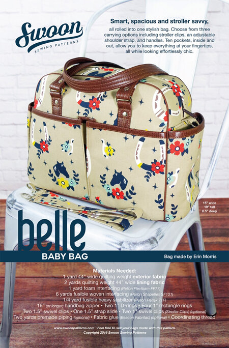 Belle Baby Bag from Swoon Sewing Patterns