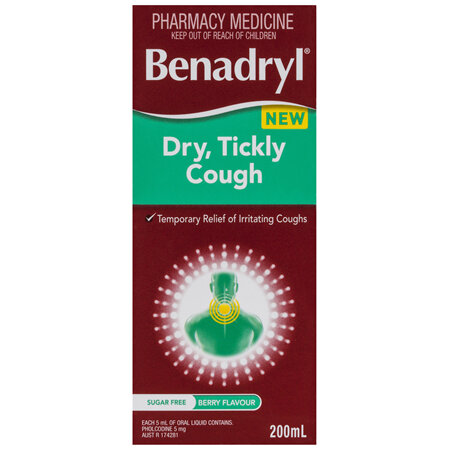 Benadryl Dry, Tickly Cough 200mL