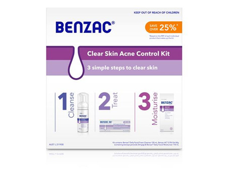BENZAC Clear Acne Kit 4pc