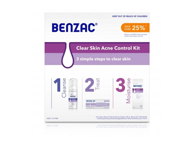 BENZAC Clear Acne Kit 4pc