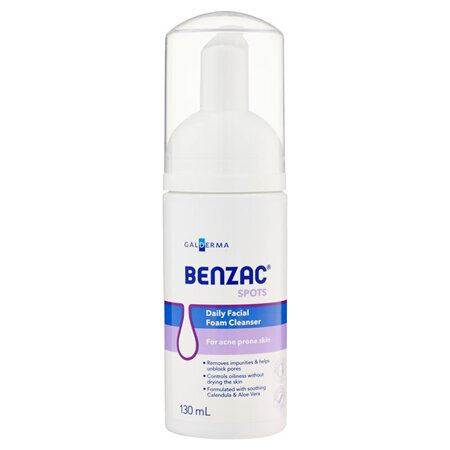 BENZAC Daily Facial Foam Clnsr 130ml