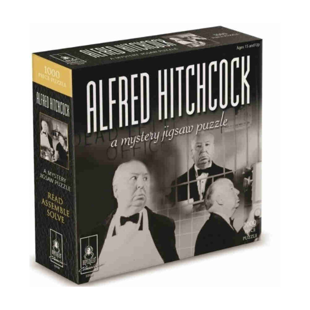 BePuzzled Classics Mystery Jigsaw Puzzle & Story Alfred Hitchcock 1000 Piece