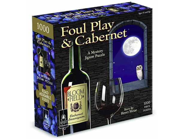BePuzzled Classics Mystery Jigsaw Puzzle & Story Foul Play & Cabernet 1000 Piece