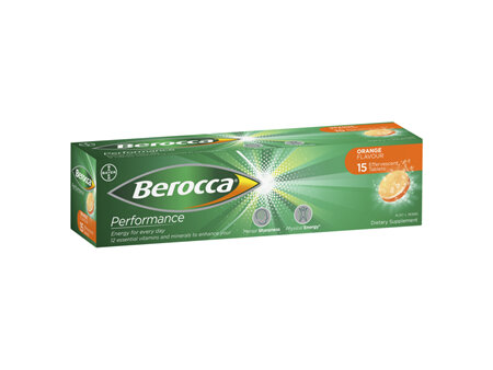 Berocca Orange Effervescent 15 Tablets