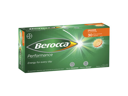 Berocca Orange Effervescent 30 Tablets