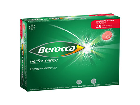 Berocca Original Berry Effervescent 45 Tablets