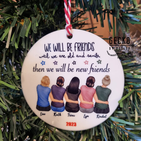 Best Friends Custom Christmas Decoration