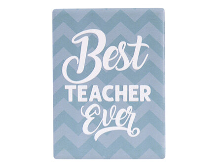 Best Teacher Ceramic Magnet