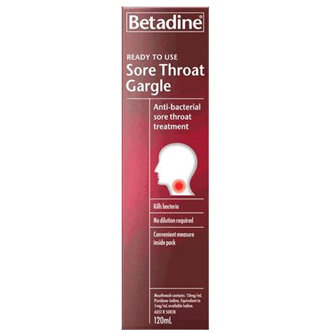 Betadine Throat Gargle Ready-to-use 120ml