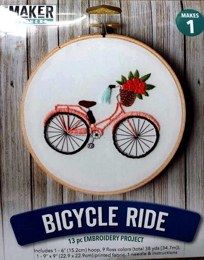 Bicycle Embroidery Stitch Kit