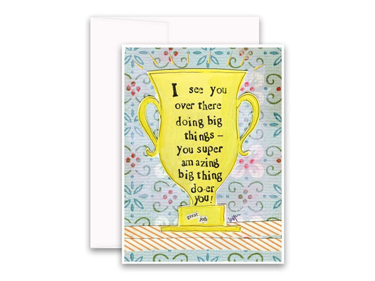 Big Thing Doer Congratulations Card by Curly Girl Design