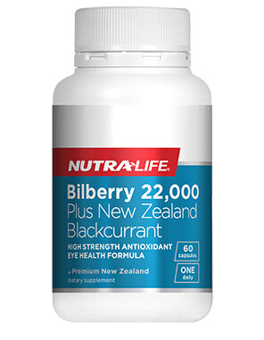 Billberry 22,000 plus NZ Blackcurrant - 60 Caps