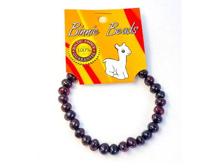 Binnie Beads - Baby Amber Bracelet (Cherry)