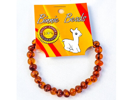 Binnie Beads - Baby Amber Bracelet (Cognac)