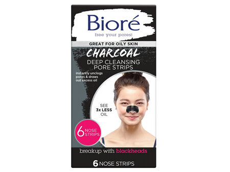 Biore Charcoal Deep Cleansing Pore Strips 6pk
